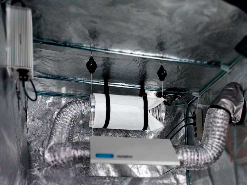 Угольный фильтр в гроубоксе