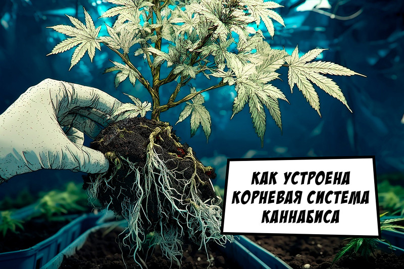 Как устроена корневая система конопли?
