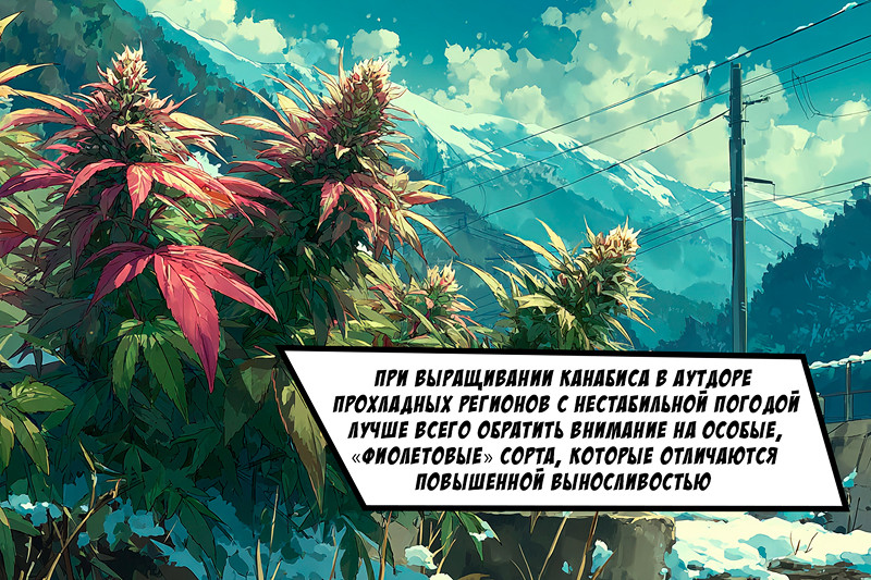 Как относятся к холоду «фиолетовые» сорта?