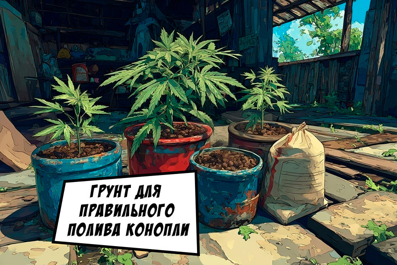 Грунт для правильного полива конопли