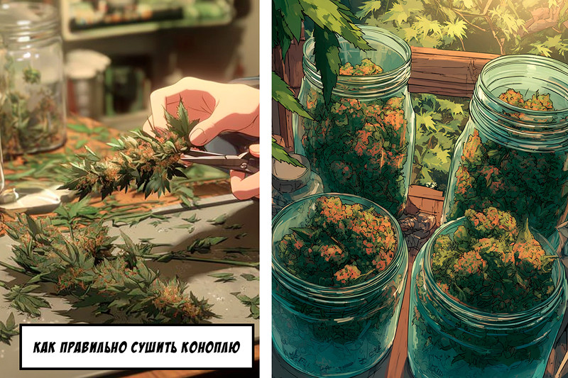 Как правильно сушить коноплю